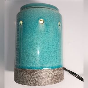 Scentsy 2015 Caribbean Blue Full Size Ceramic Wax Warmer